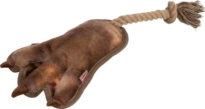 Produktbild von TRIXIE Hundespielzeug Plüschtatze am Tau mit Quietscher  - diverse - 35 cm