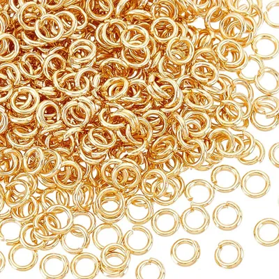 Produktbild von Offene Biegeringe - 500 Stück 5mm Edelstahl - Schmuckherstellung und Reparatur - Goldfarben