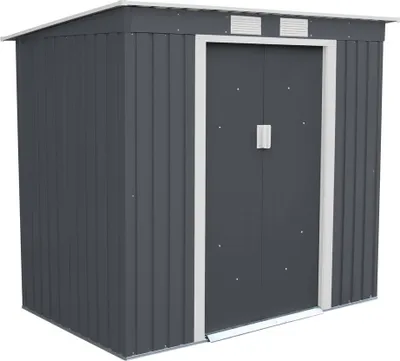 Obrázek produktu pro Plechový zahradní domek Rojaplast S2001A 191 x 111 cm šedý