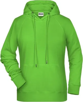 Produktbild von Ladies' Hoody Kapuzensweat mit Raglanärmeln lime-green, Gr. 3XL