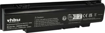 Produktbild von vhbw Akku Ersatz für Toshiba PA3757U-1BRS, PABAS213 für Notebook (4400 mAh, 10,8 V, Li-Ion)