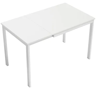 Obrázok produktu pre Rozťahovací jedálenský stôl pre 4-6 osôb | Farba: biela | Rozmery: 120 x 70 x 74 cm