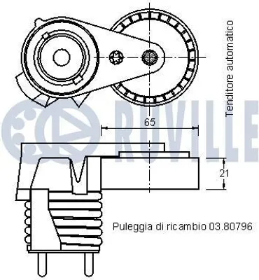 Produktbild von RUVILLE Radlagersatz Hinten für VOLVO 480 E (482) 6510