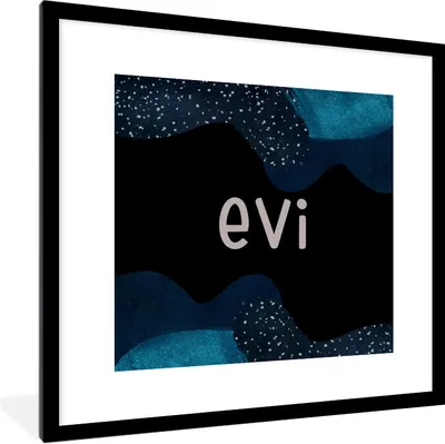 Produktbild von MuchoWow® Gerahmtes Poster Evi - Pastell - Mädchen 40x40 cm - Poster mit Schwarzem Bilderrahmen Wandposter Rahmen Foto Bilder - Poster - Plakat im Rahmen