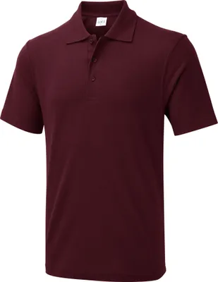 Produktbild von Uneek UX Polo Shirt UX1 Herren Damen Basic Kurzarm Polo maroon 5XL