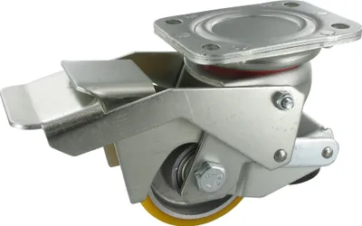 Produktbild von Heberolle Feststellrolle Rad 80mm Polyurethan Kugellager Tragfähigkeit: 400KG