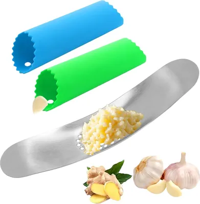 Produktbild von Knoblauchpresse und -schäler - einfach zu bedienen - 1 Stück - Edelstahl