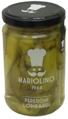 Produktbild von Pfefferoni lombardi in Essig 314 ml. - Mariolino