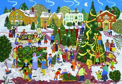 Produktbild von Alipson Puzzle Weihnachtsbaum Legespiel 1000 Teile Multicolor