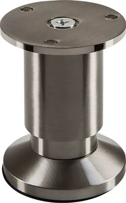 Produktbild von Möbelfuß Alpha 80 mm Edelstahloptik gebürstet