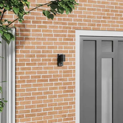Zdjęcie produktu dla vidaXL Kinkiet zewnętrzny czarny 6,5 x 10,5 x 16 cm stal nierdzewna i szkło