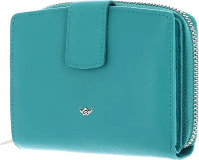 Produktbild von Golden Head Leder Geldbörse Madrid RFID Protect Billfold Coin Wallet Turquoise türkis