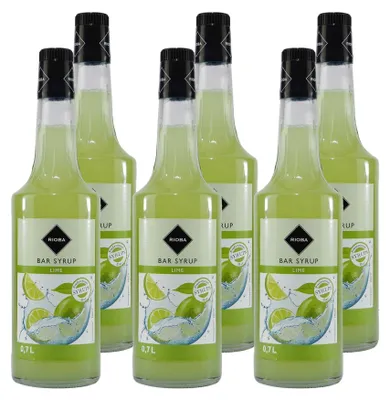 Produktbild von Rioba Lime (Limette) Syrup (6 x 0,7L)