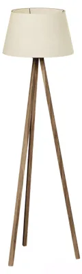 Obrázok produktu pre Béžová drevená stojaca lampa v elegantnom dizajne do obývacej izby