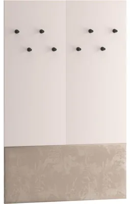 Obrázok produktu pre Čalúnený vešiak FLEUR 07 kašmír + béžová