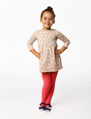 Produktbild von Merry Style Kinder Strumpfhose für Mädchen Microfaser 60 DEN WLSS001 (Coral-44, 104-110)