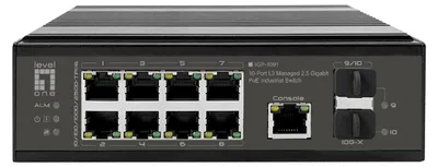 Obrázek produktu pro LevelOne IGP-1091, Řízený, L3, 2.5G Ethernet (100/1000/2500), Podpora napájení po Ethernetu (PoE), Stolní/nástěnná montáž, Montovatelné na zeď