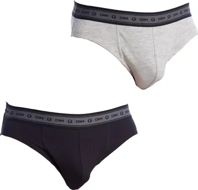 Produktbild von DIM Pack-2 Baumwolle Bio D0DI4 Slips für Herren