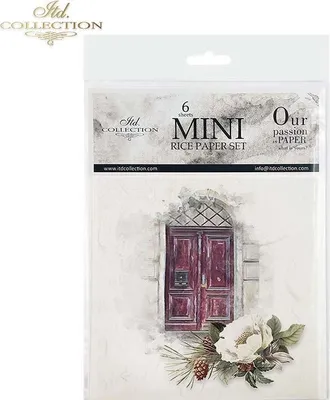 Image de ITD Papier de riz Decoupage SET Papier de bricolage, portes RSM065