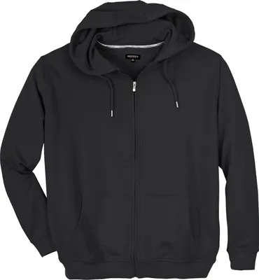 Produktbild von Übergrößen Sweatjacke Herren schwarz Redfield