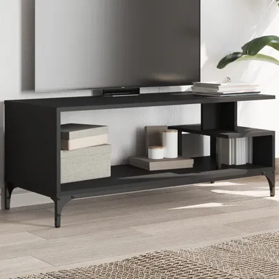 Produktbild von CLORIS TV-Schrank Schwarz 102x40x41 cm Holzwerkstoff und Stahl - TV-Schränke LL0000257774