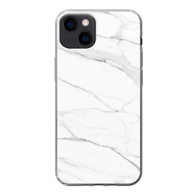 Produktbild von MuchoWow® Handyhülle Schutzhülle Hülle für iPhone 13 Marmor - Weiß - Linie - Muster - Luxus - Marmoroptik Silikon Softcase Handy Hülle - Karteninhaber