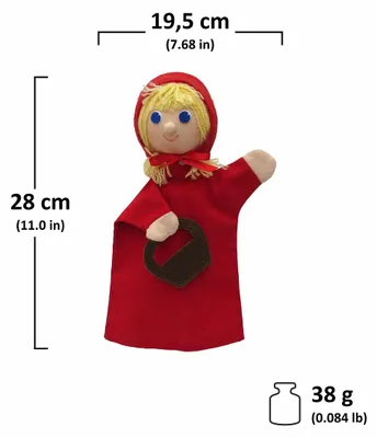 Obrázok produktu pre Moravská ústredňa Karkulka 28 cm, bábka