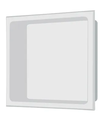 Produktbild von Edelstahl Wandnische 30 x 30 cm (weiß)