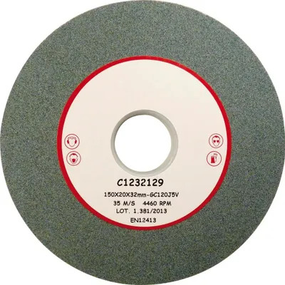 Produktbild von PEUGEOT Siliciumcarbid-Schleifscheibe 150x20x32 mm Körnung 120