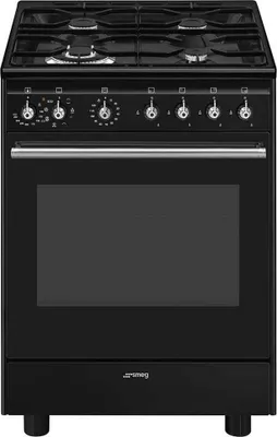 Produktbild von Smeg Concert CX61GMBL Küchenherd Freistehender Herd Elektro Gaskochfeld Schwarz A