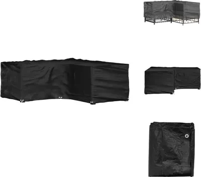 Produktbild von vidaXL Gartenmöbel-Abdeckung in L-Form 12 Ösen 185x185x70 cm - Gartenmöbel-Schutzhüllen