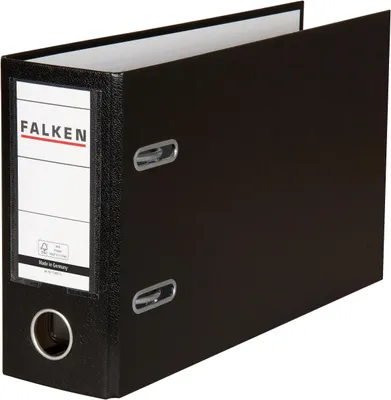 Produktbild von Falken 10x PP-Ordner A5 quer, Rücken 80mm - Schwarz - 11285715F
