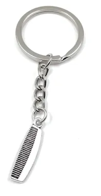 Imagen del producto de Llavero Onwomania con forma de peine, cepillo o adorno plateado de metal