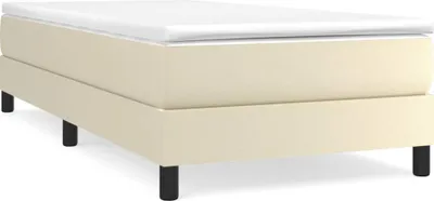 Immagine prodotto di vidaXL Letto a molle con materasso crema 90x190 cm in Pelle finta