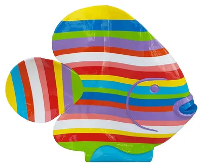 Image de Décoration moderne Maison Jardin Décoration Figure Statue Sculpture Abstraite 50 cm Poisson
