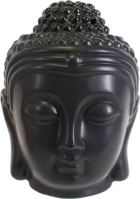 Image de Something Different lampe parfumée tête de bouddha SD501 (taille unique) (Noir)