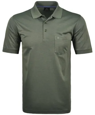 Ragman H-Polo Polo Soft-Knit uni in grün