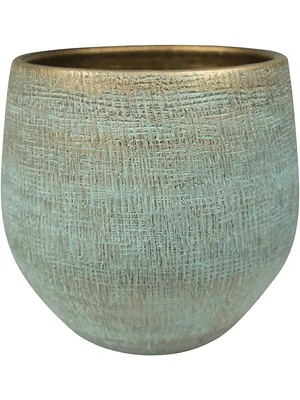 Produktbild von Steege Pflanztopf - moderner Look - blau - 31 x 28 cm