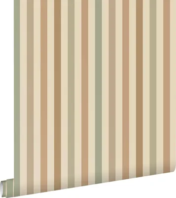 Zdjęcie produktu dla ESTAhome Tapeta paski zielonymIbrązowym 50 x 900 cm