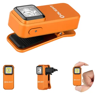 Imagen del producto de OLIGHT Oclip Mini: Linterna de clip, luz roja y blanca, 300 lúmenes, alcance de 70 metros