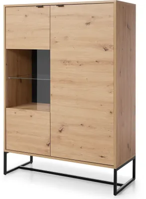 Obrázek produktu pro Stojící vitrína AMBRO AWT93 Dub Artisan s LED osvětlením