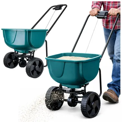 Produktbild von Rotationssämaschine auf Rädern zur Aussaat von Grassamen, Salz und Sand, 27 l