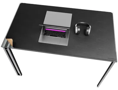 Zdjęcie produktu dla Duży biurko z powierzchnią z korka i sztucznej skóry, wymiary 120 x 70 cm