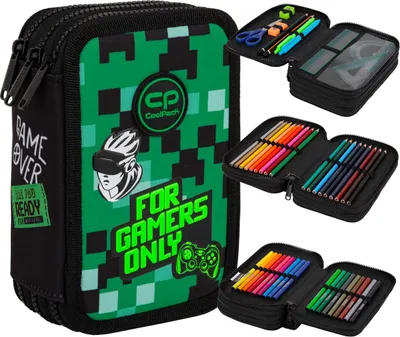Produktbild von Coolpack Piórnik 3-komorowy z wyposażeniem Jumper 3 Game Zone