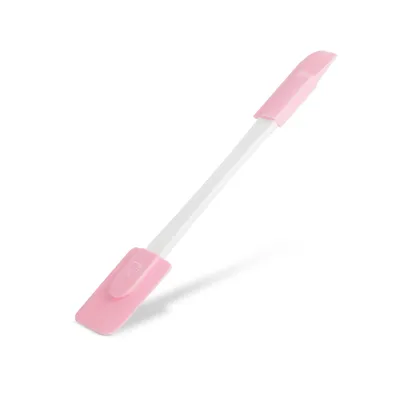 Obrázek produktu pro Silikonová stěrka - růžová, oboustranná - 24,5 x 4,5 cm