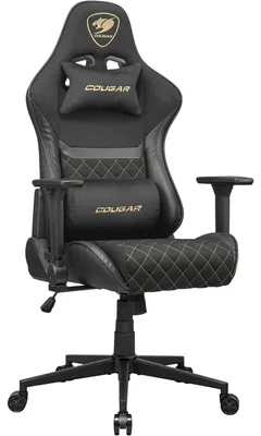 Obrázek produktu pro COUGAR CGR-A2F-GLB, Univerzální herní židle, 120 kg, Čalouněné sedadlo, Čalouněná opěrka zad, Univerzální, Černá