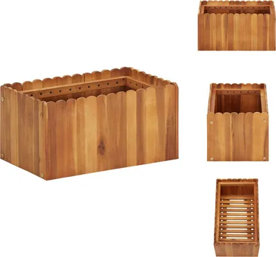 Produktbild von vidaXL Garten-Hochbeet 50 x 30 x 25 cm Massivholz Akazie -  Blumentöpfe & Pflanzgefäße