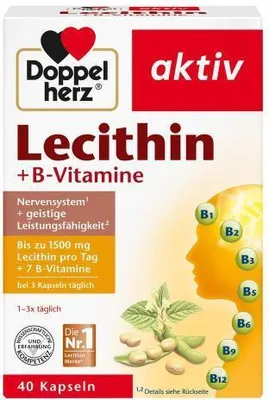 Obrázek produktu pro Doppelherz Lecitin+B-Vitamíny Kapsle 40 Kapsle