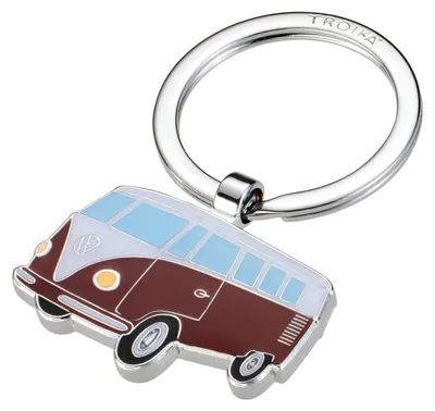 Produktbild von TROIKA Schlüsselanhänger VW Bulli T1, detailgetreues Modell des legendären VW Kultbusses