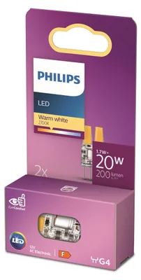 Obrázok produktu pre LED G4 1,7W (20W) 12V Micro 200lm Teplá biela 2-bal.